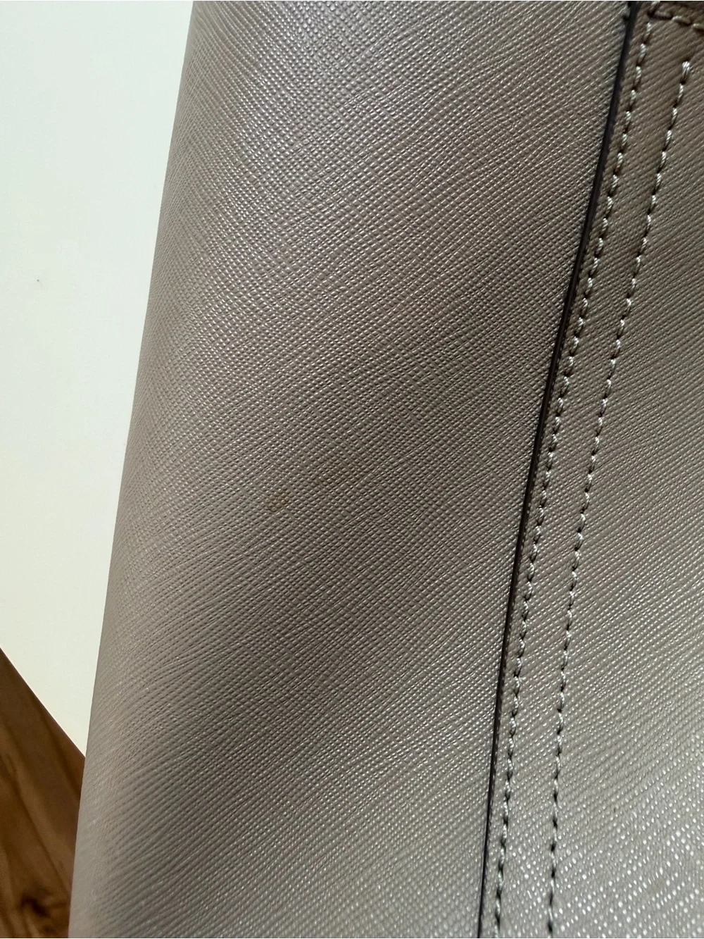 Tory Burch Taupe Leather Tote Bag - Picture 10 of 13
